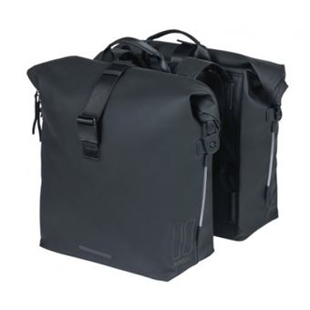 Sac à Dos Vélo Basil SoHo Nordlicht - Noir, 31x13x37 Cm, Fixations Pour Porte-bagages