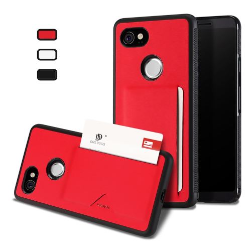 Etui en PU pocket rouge enduit pour votre Google Pixel 2 XL