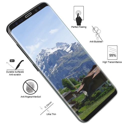 CABLING® Galaxy S8 Protection Ecran - Protection écran Verre Trempé Glass Screen Protector pour Samsung Galaxy S8 [Curved 3D]
