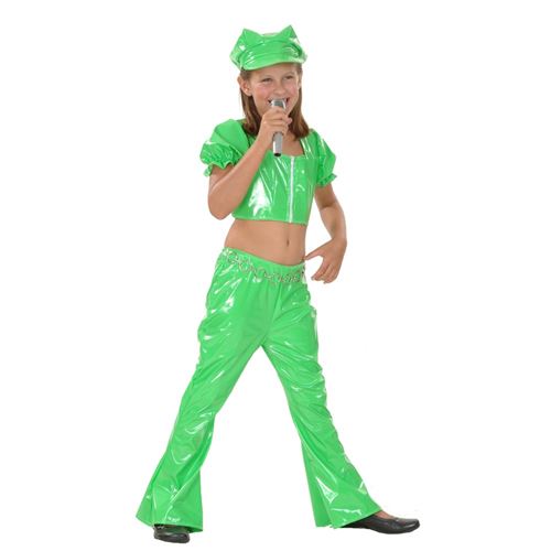 Déguisement enfant, Costume go go girl green, Taille S - RIRE ET CONFETTI
