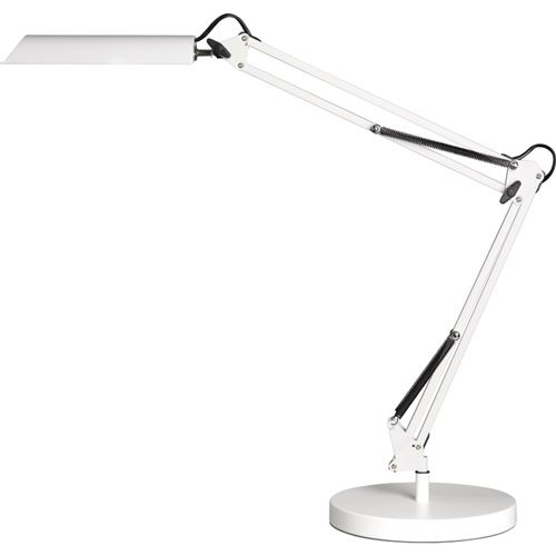 unilux unilux lampe de bureau led swingo, blanc noir
