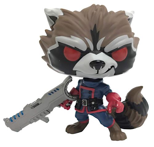 Figurine Funko Pop! N°396 - Les Gardiens de la Galaxie - Comic Rocket Raccoon
