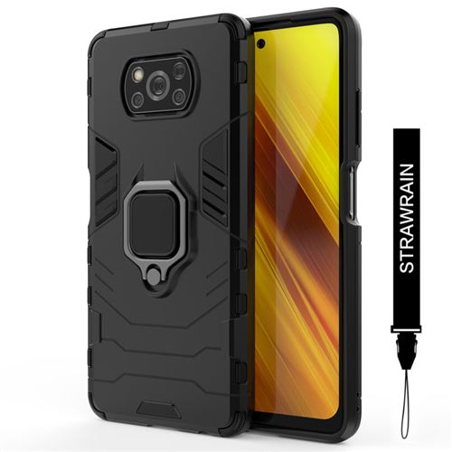 Coque Etui Pour Xiaomi POCO X3 NFC / POCO X3 Antichoc Armor Avec Support Magnétique - Noir
