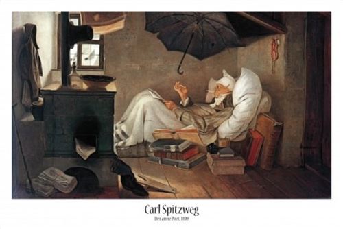 Carl Spitzweg Poster - Le Pauvre Poète (61x91 cm)