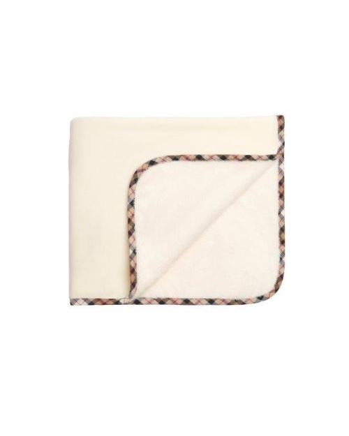 Couverture Red Castle Tartan double polaire- ivoire
