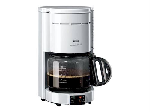 Braun Aromaster KF 47 - Koffiezetapparaat - 10 bekers - wit