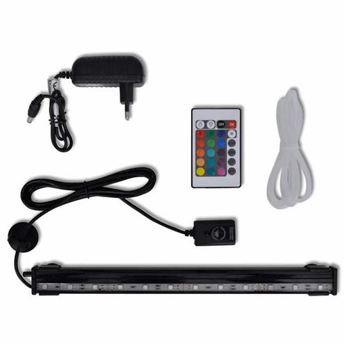 Vidaxl - Lampe led rvb de bulles submersible d'aquarium 32 cm