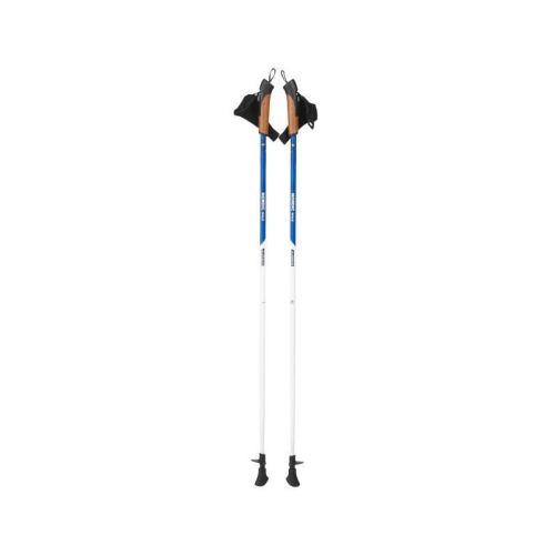 WANABEE Bâton de randonnée NORDIC WALK X2 - 115 - Blanc/Bleu