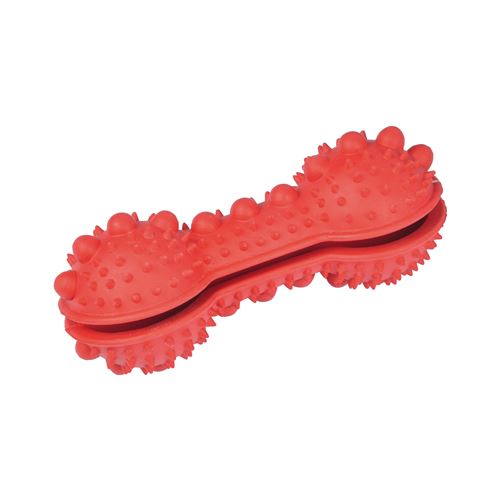 Meilleurs prix pour os distributeur de croquettes en caoutchouc 7cm - rouge
