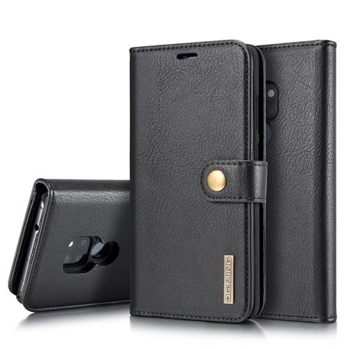 Etui en PU détachable 2-en-1 divisible noir pour votre Huawei Mate 20