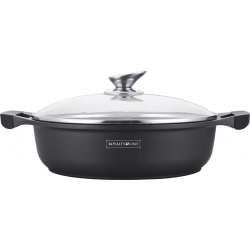 Royalty Line Rl-br28m Casserole Basse En Revêtement De Marbre 28cm
