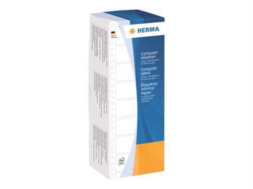 Herma 8203 Etiquettes d'ordinateur 101.6 x 73.8 mm Matt Papier Lot de 2,000 Blanc