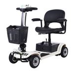 Fauteuil roulant électrique - Blanc, Moteur 250W, Stable, Adapté aux personnes âgées/handicapés/personnes à mobilité réduite