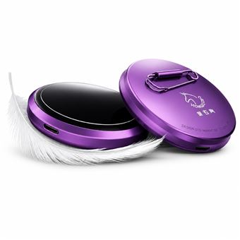 Badge écran couleur 1,85" – Affichage photo et vidéo – Fixation par épingle – Mauve - 1
