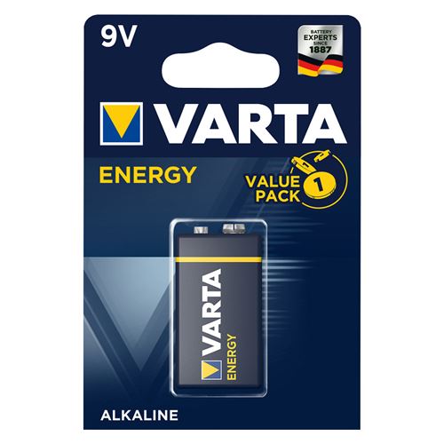 Varta - Pack de 10 Pile ENERGY 9V (6LR61) blister de 1