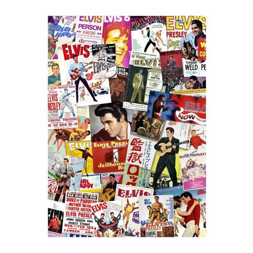 AQUARIUS Puzzle 1000 pieces Elvis Film Poster collage - 65334