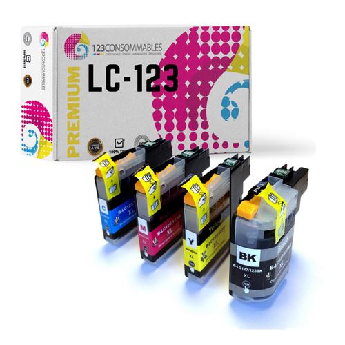 Pack Compatible Brother Lc-123 4 Cartouches