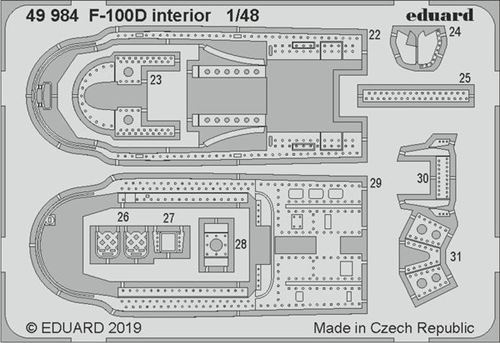 F-100d Interior For Trumpeter - 1:48e - Eduard Accessories