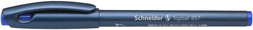 Stylo Schneider Topball 857 Lot de 10 Rollers à encre avec pointe conique en métal Encre bleu