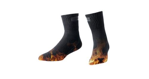 15€ sur 1 paire de chaussettes chauffantes chaudes pour hommes et femmes  (plus deux batteries externes) - noir - Chaufferette - Achat & prix
