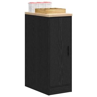 vidaXL Armoire de rangement de garage noir 30x51x85 cm bois de pin, armoire, armoire à outils, armoire basse, armoire de 860554 - 1