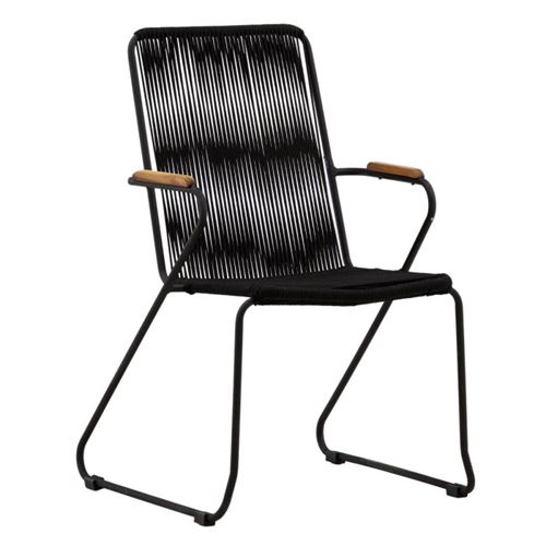 Paris Prix Noir Chaise De Jardin Teck - Image 3
