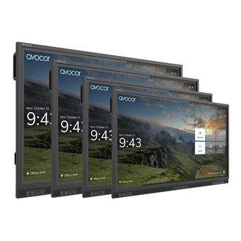 Avocor - 75" diagonale klasse E Series led-achtergrondverlichting lcd-scherm - interactief - met aanraakscherm (meerdere vingers) - 4K UHD (2160p) 3840 x 2160 - direct brandende led - 1