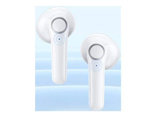 USAMS BU Series BU12 - &Eacute;couteurs sans fil avec micro - intra-auriculaire - Bluetooth - blanc