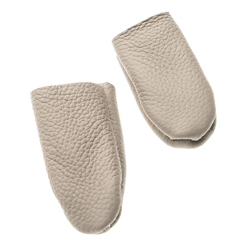 vhbw Protège-doigts pour couture, filetage, taillage, etc. - Lot de 2 pièces (pouce + index), cuir