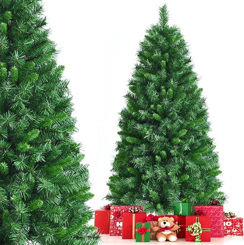 Sapin de Noël Artificiel Dense 150 cm à Charnières avec 456 Rameaux PVC