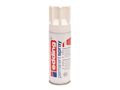 edding Premium 5200 - Peinture en spray - peinture acrylique - Blanc - mat - 200 ml