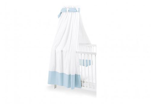 Pinolino Ciel en percale pour lits de bébé blanc/bleu clair