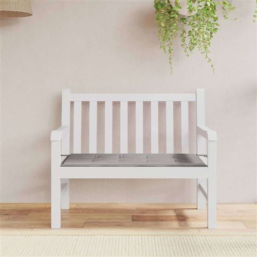 vidaXL Coussin du banc de jardin Gris 100 x 50 x 3 cm