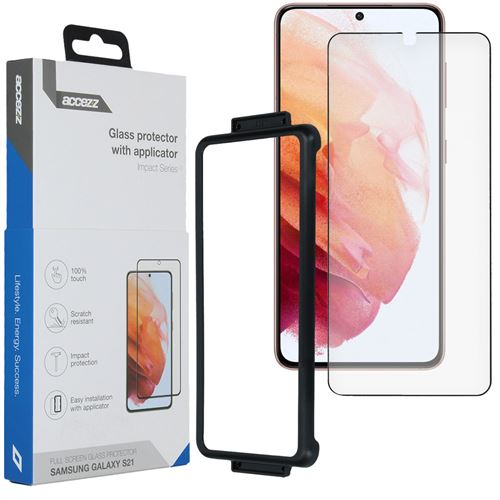 Verre Trempé pour Samsung Galaxy S21 Accezz Transparent