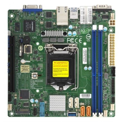 Carte Mère Supermicro MB X11SCL-IF-B Intel 1151 LGA 1151 DDR4 PCI Express Vert