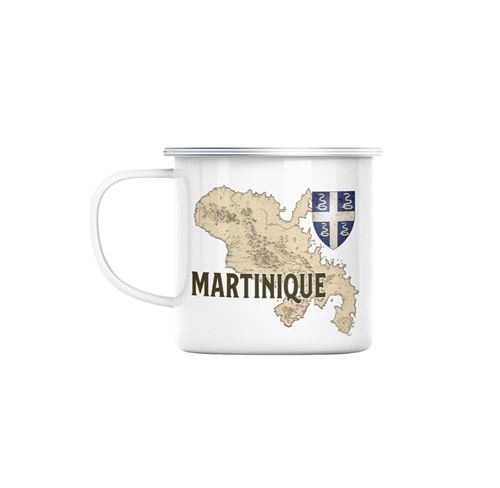 Mug en métal émaillé Martinique 972 departement