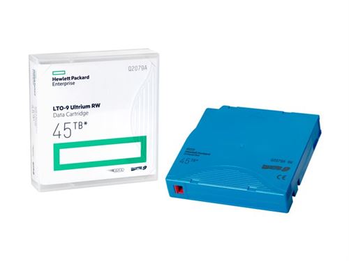 HPE - LTO Ultrium 9 - 18 To / 45 To - bleu clair - pour P/N: R7E99A, R7F00A, R7F01A, R7F02A