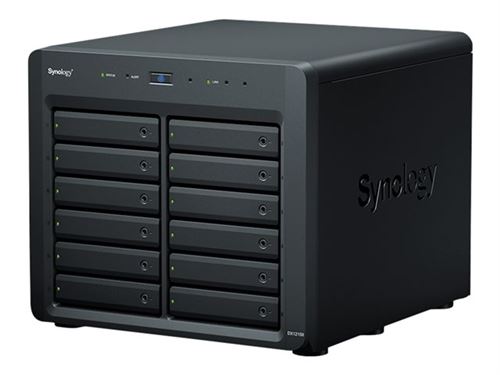 Synology DX1215II - Baie de disques - 12 Baies (SATA-600) - InfiniBand (externe)