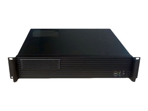 TECHly I-CASE IPC-240L - Montable sur rack - 2U - micro ATX - pas d'alimentation (ATX / PS/2) - noir - USB