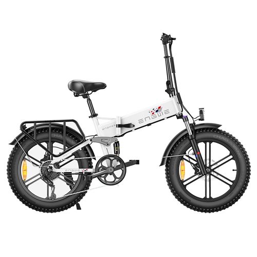  V&eacute;lo &eacute;lectrique ENGWE X Pliant Moteur 250W 20 * 4.0 Fat Tire Batterie 13Ah Vitesse maximale 25 km/h Port&eacute;e 100 km - Blanc 