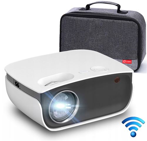 Vidéoprojecteur FLZEN M2, WIFI Recopier L’écran 4000 Lumens Natif 720P Support 1080P 200 avec Sac de Transport