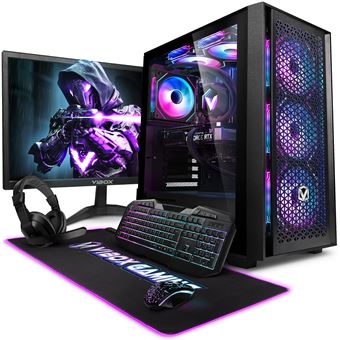 PC Gamer Complet VIBOX III-418 - Écran 23" - Intel I7 12700KF - RTX 3050 6Go - 16Go RAM - 1To SSD - Windows 11