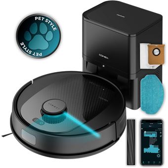 Robot aspirateur noir 3200 mAh Self-Emptying - 1