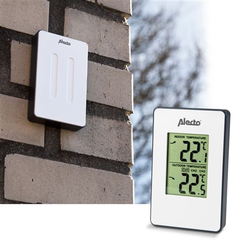 Alecto ws-1050 - station m&eacute;t&eacute;o avec capteur ext&eacute;rieur sans fil, blanc
