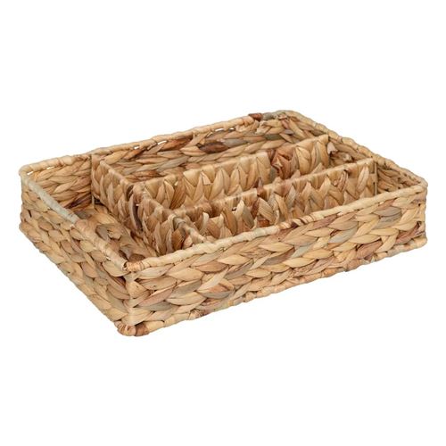 Non Communiqué Beige Five Simply Smart - Range-Couverts En Jacinthe "Harmony" 34Cm Naturel