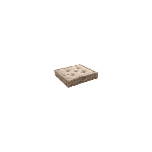 Non Communiqué Naturel Coussin De Sol Garni - 50 X 50 Cm - 100 % Coton