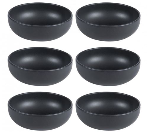Table Passion - Coupelle Uno - Grès - 12 cm - Noir - Lot de 6 - Image 3
