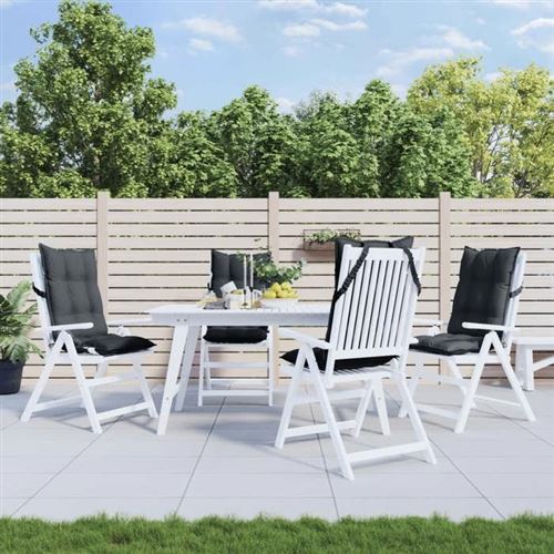 VIDAXL - Coussin de Chaise à Dossier Haut - Lot de 4 - Imperméable - Extérieur - Image 3