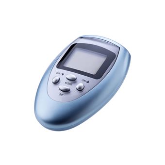 Mini-Électro-stimulateur Modèle Pocket avec 4 Électrodes 8 Modes Compact Avizar Bleu - 1