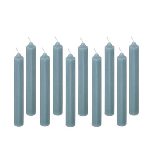 Non Communiqué Bleu Atmosphera Créateur D'intérieur - Lot De 10 Bougies Bâton Hugo 16Cm Orage